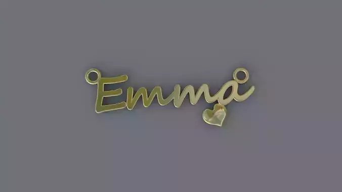 Jewelry Necklace Pendant Emma 3D Print