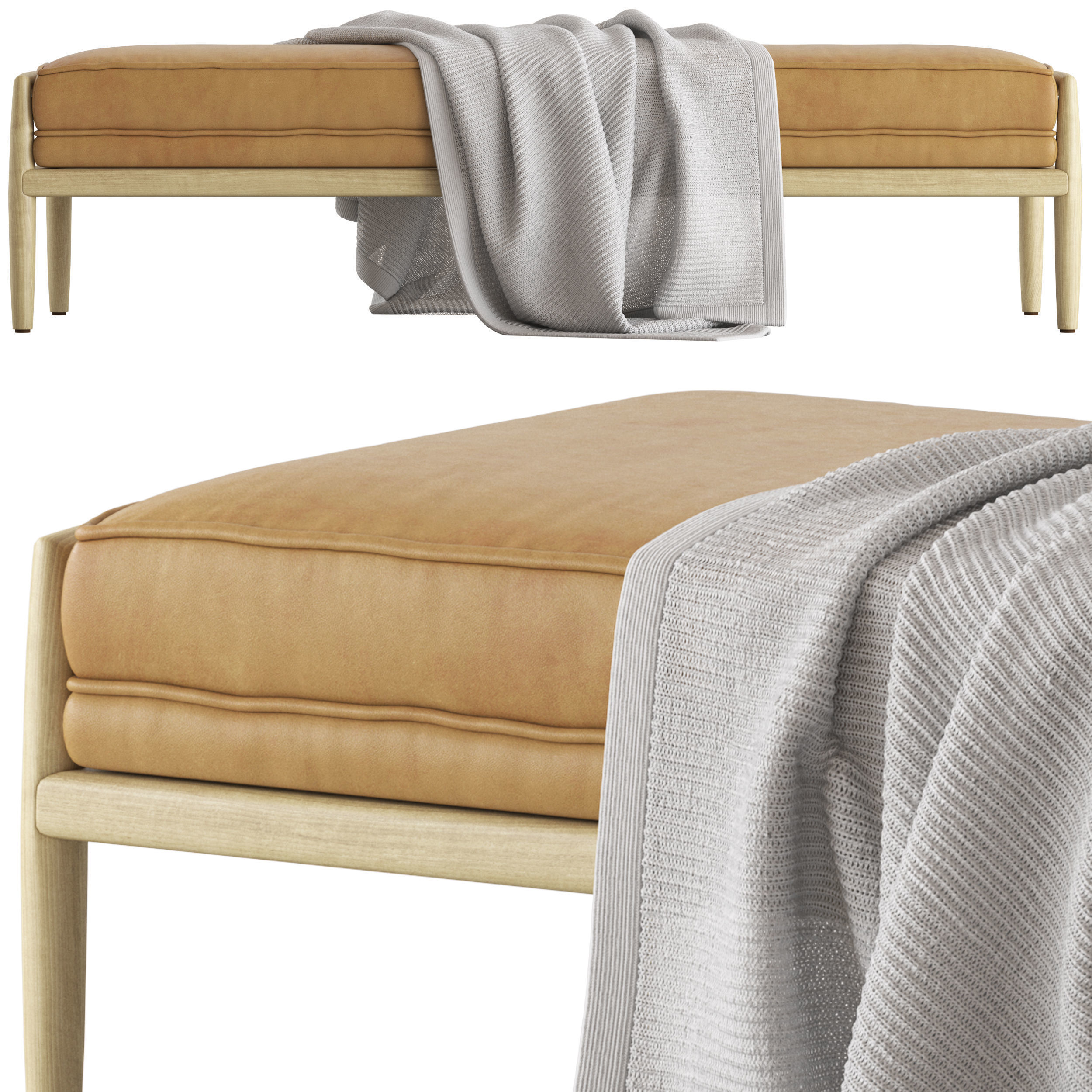 Globewest Humphrey Bench Seat 3D model_1