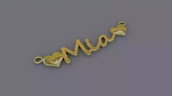 Jewelry Necklace Pendant  Mia 3D Print