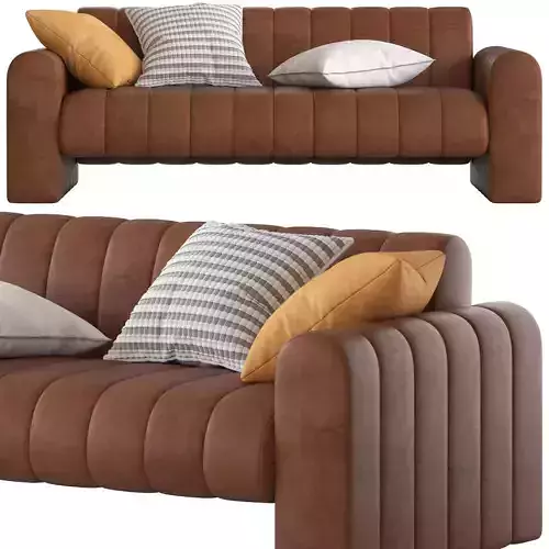 Globewest Humphrey Stitch 3 Seater Sofa