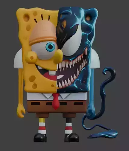 SpongeBob Venom 3D model