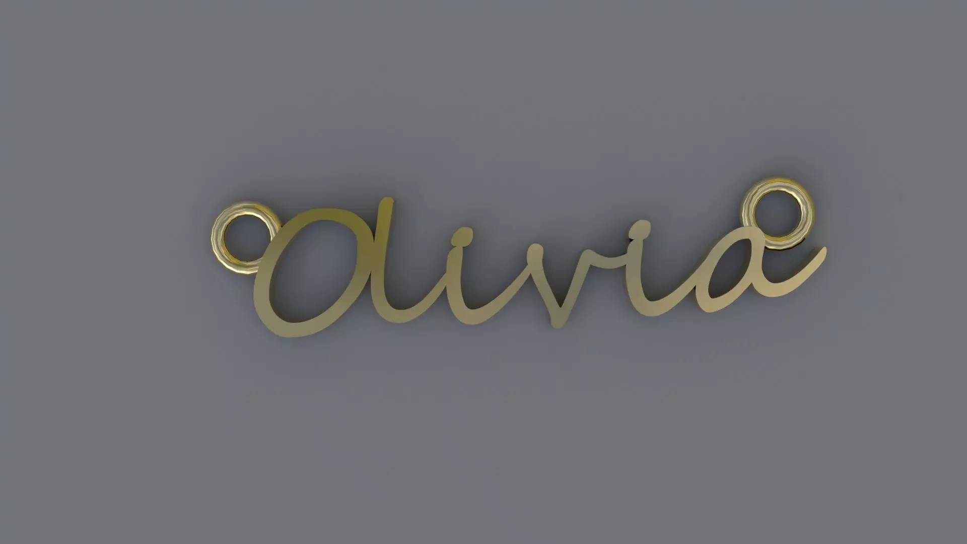 Jewelry Necklace Pendant Olivia 3D Print 3D print model