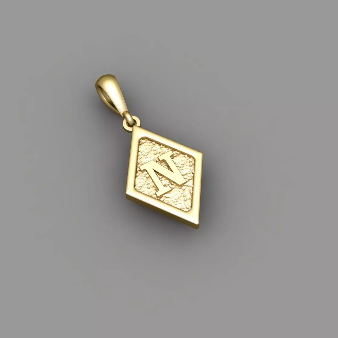 Latter pendent N 3D print model_0