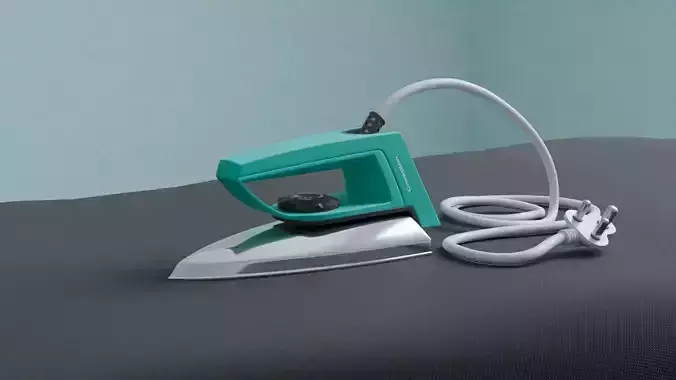 Electric Dry Iron 3D Model