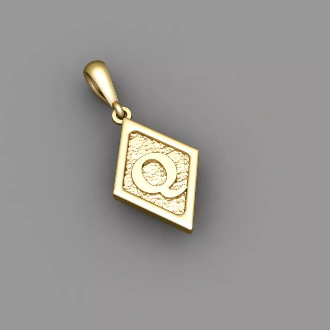 Latter pendent Q 3D print model_0