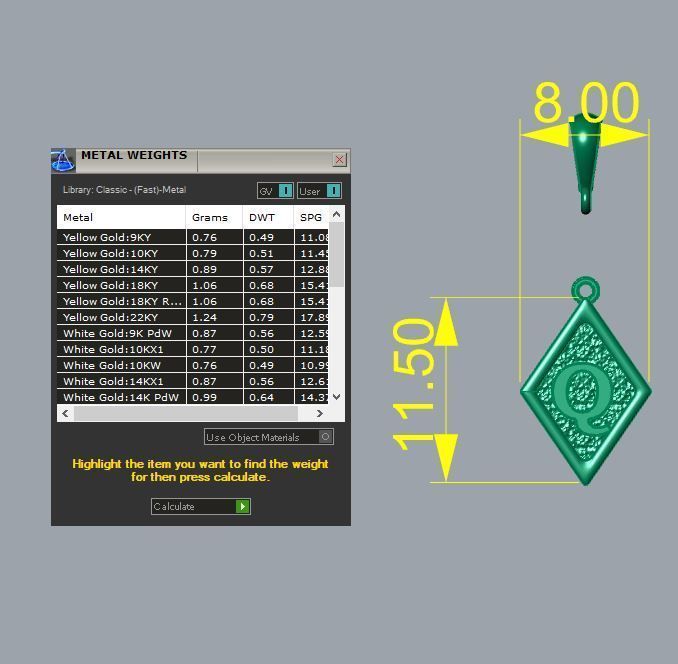 Latter pendent Q 3D print model_1