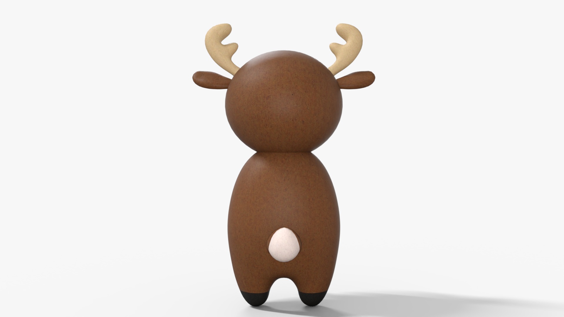 Cute Reindeer  Low-poly 3D model_5