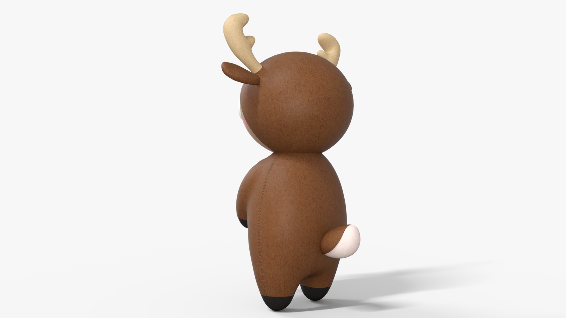 Cute Reindeer  Low-poly 3D model_4
