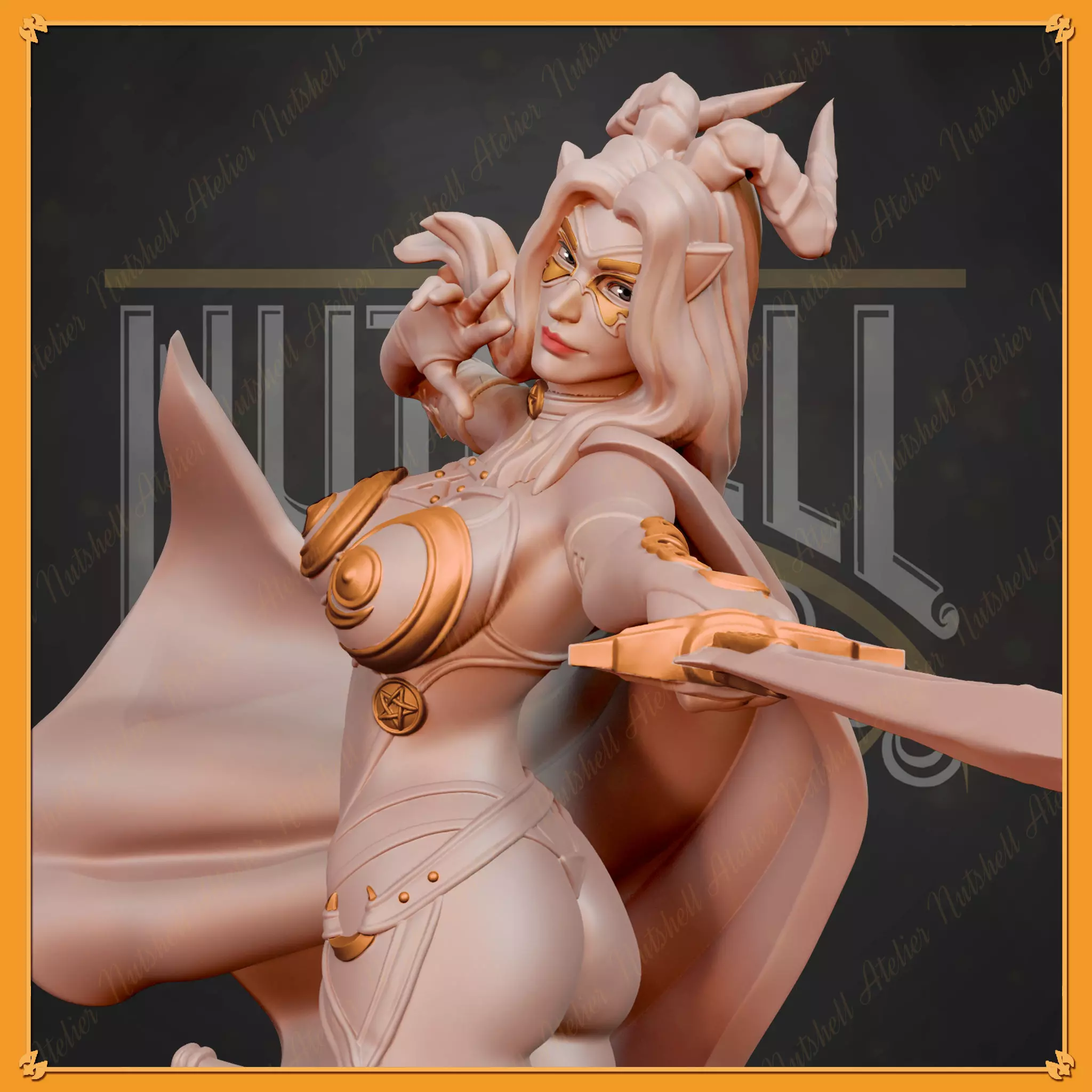 Nutshell Atelier - Mysterious warrior - NSFW 3D print model_0