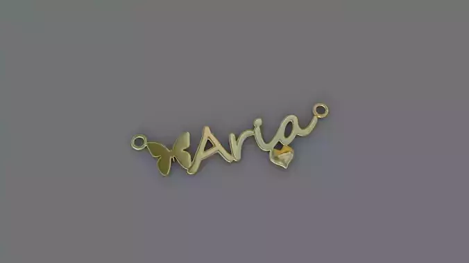 Jewelry Necklace Pendant Aria 3D Print