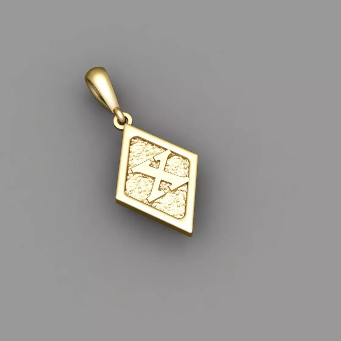  latter pendent X 3D print model_0