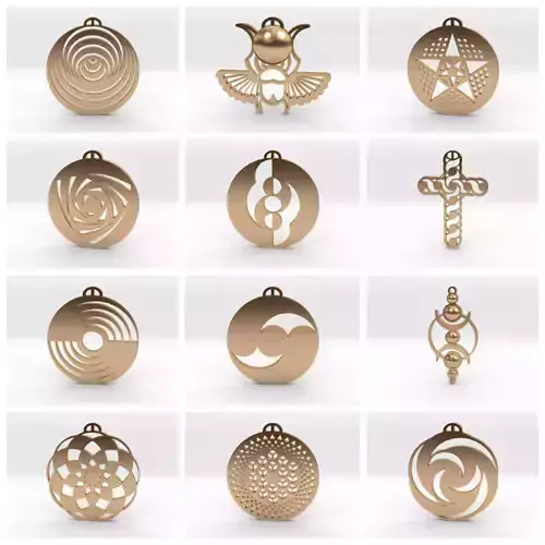 Crop Circle Pendant Pack III