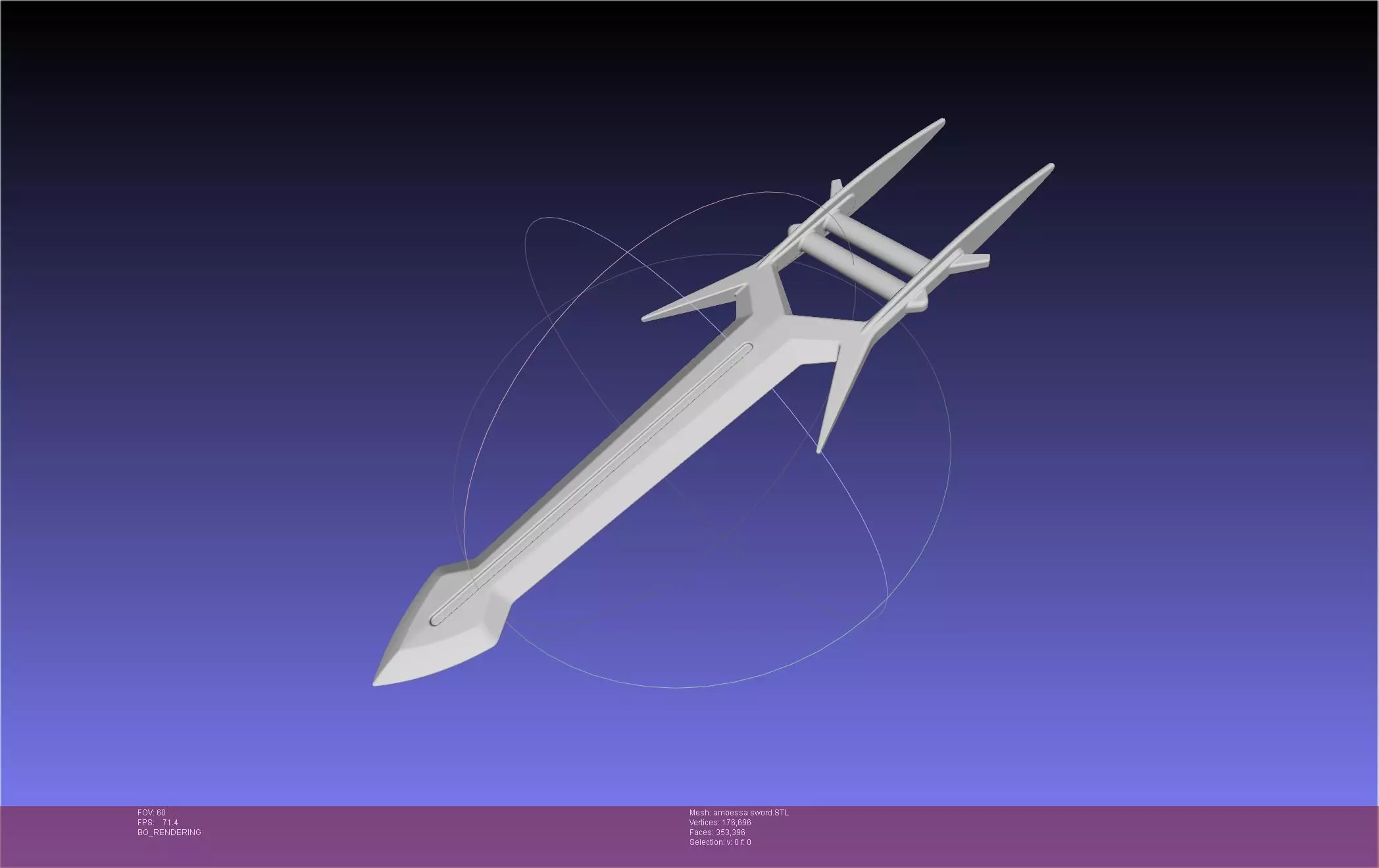 Arcane Ambessa Medarda Sword 3D print model