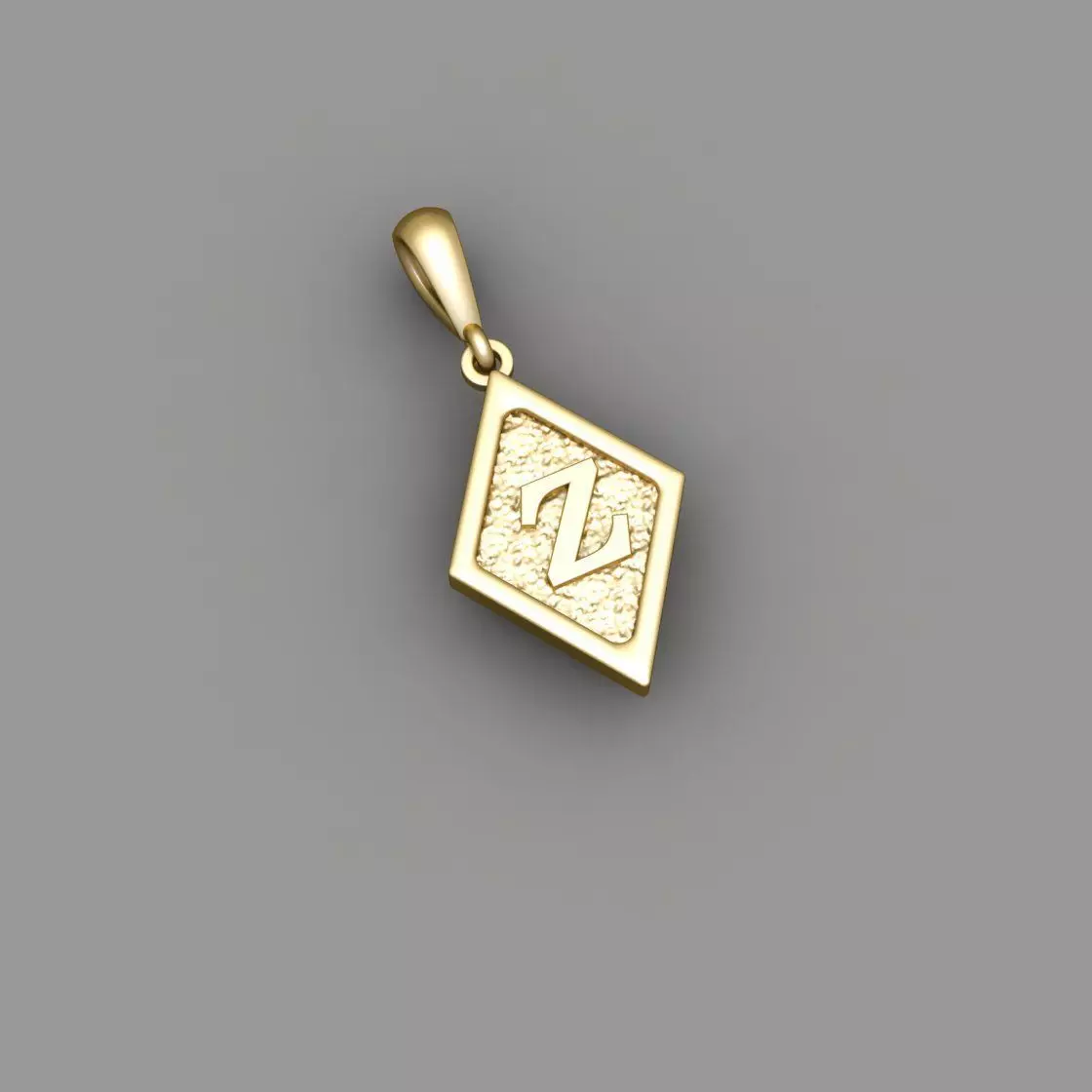 Latter pendent Z 3D print model