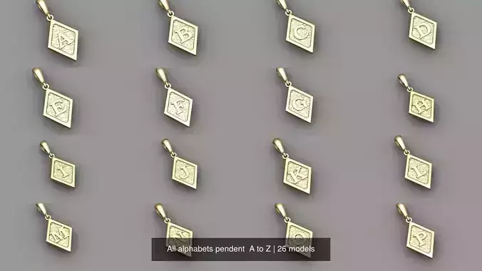 All alphabets pendent  A to Z