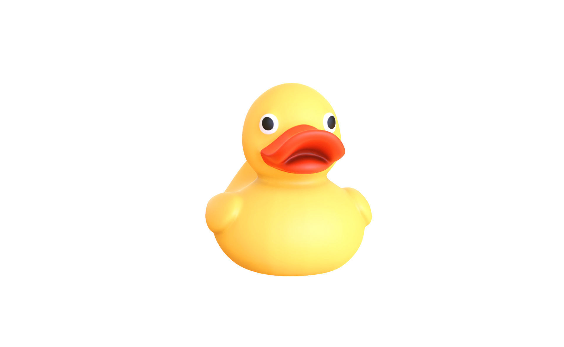 Rubber Duck 01 Low-poly 3D model_6