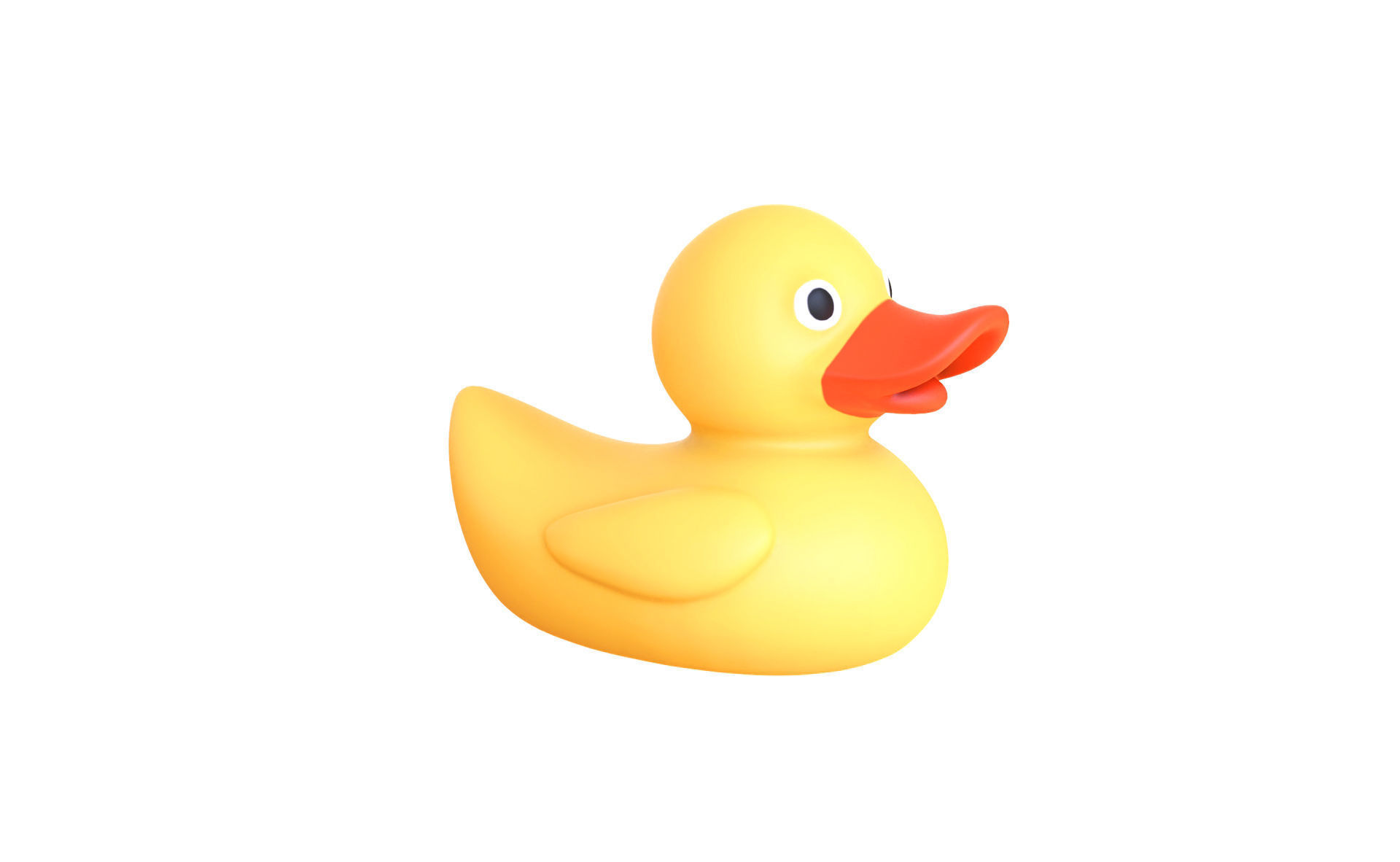 Rubber Duck 01 Low-poly 3D model_5