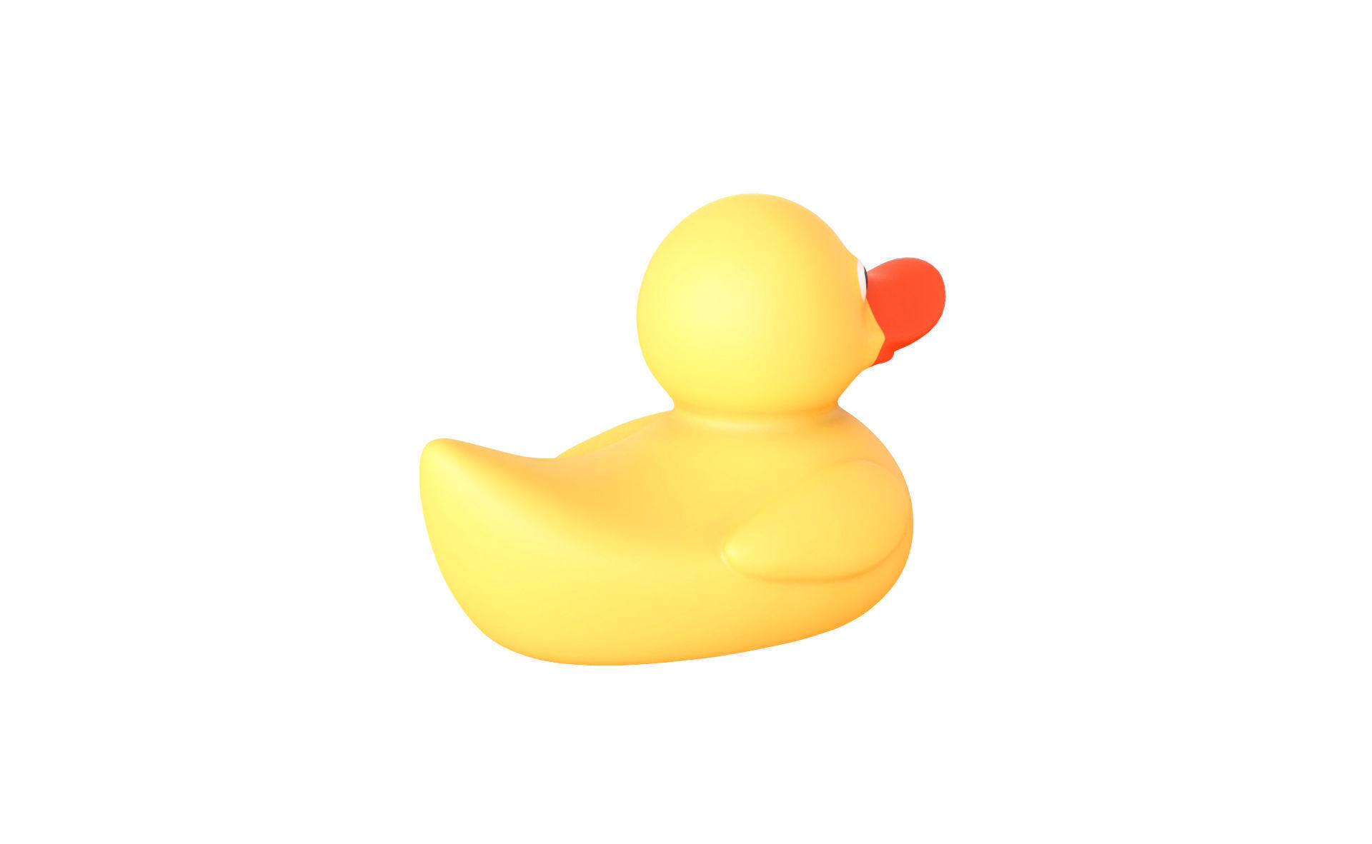 Rubber Duck 01 Low-poly 3D model_7