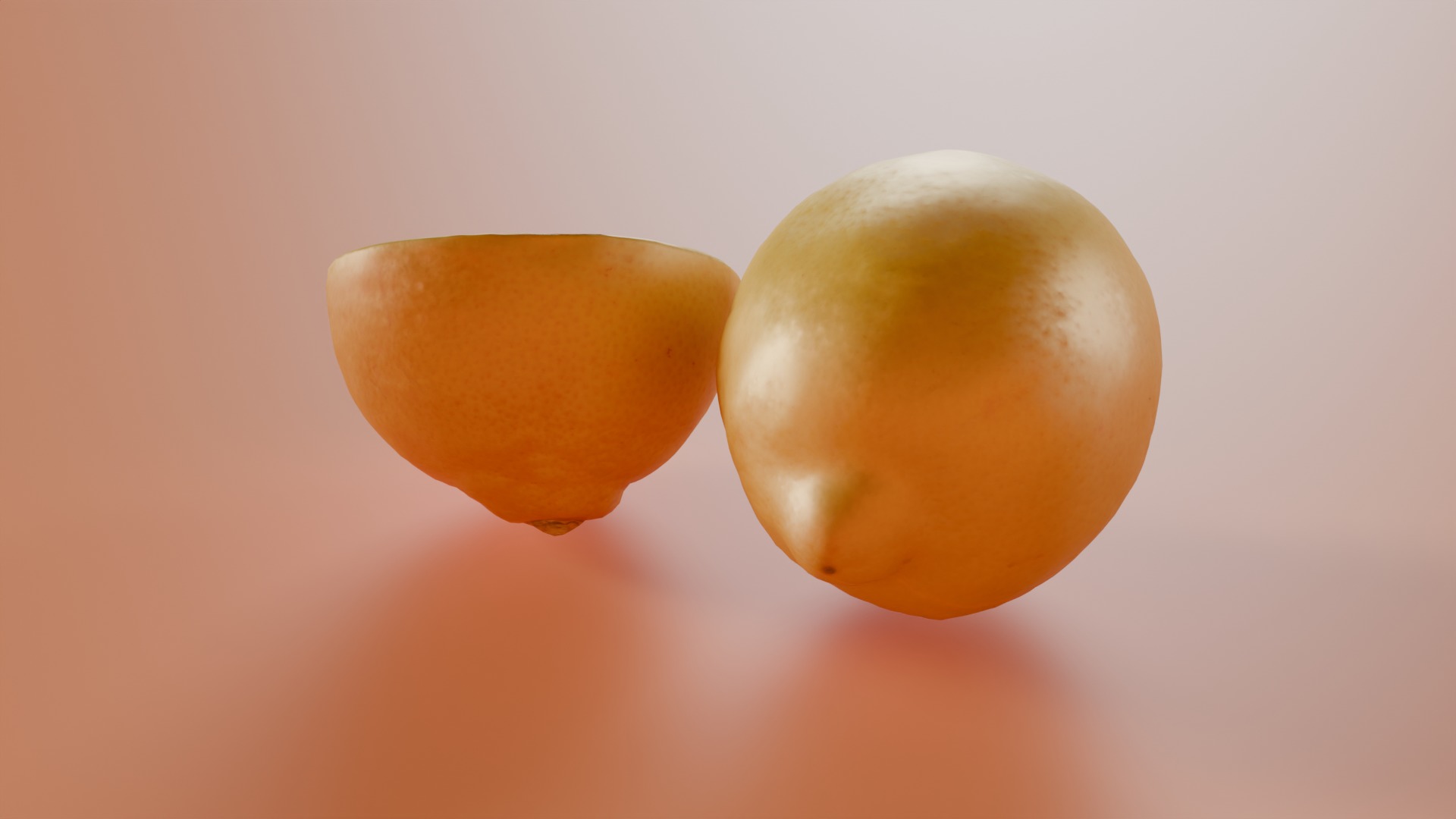 Lemon Photorealistic PBR Low-poly 3D model_1