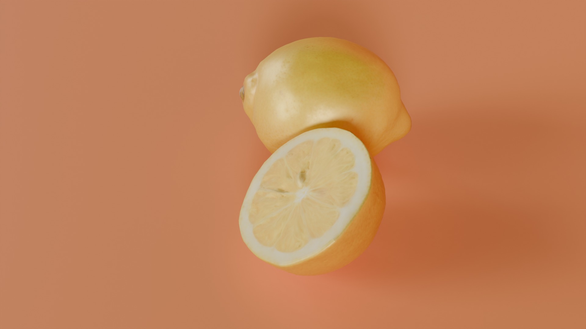 Lemon Photorealistic PBR Low-poly 3D model_2