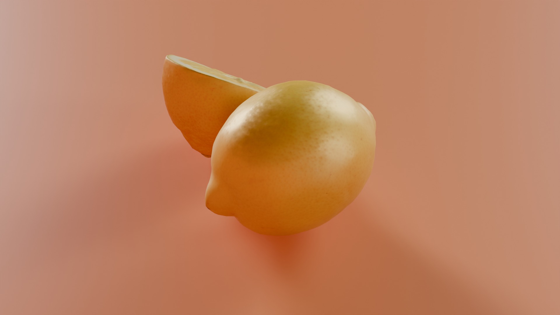 Lemon Photorealistic PBR Low-poly 3D model_3