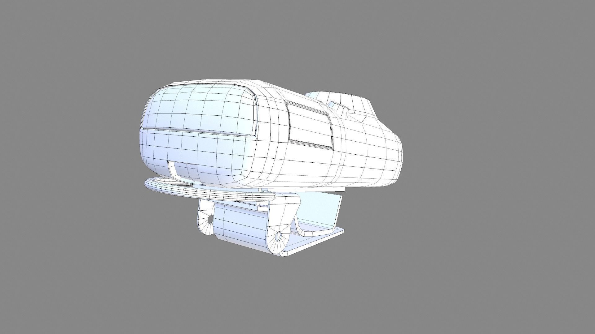 Gas Detector Low-poly 3D model_10
