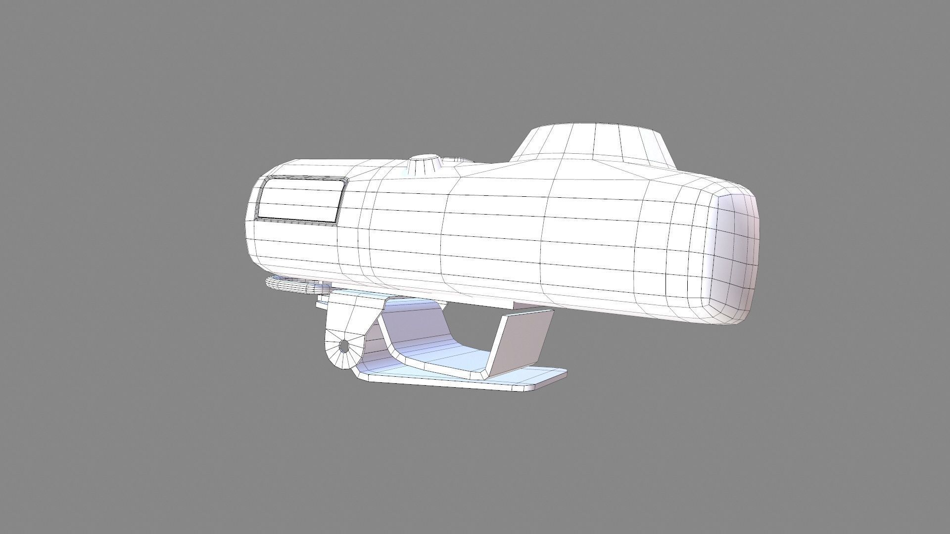Gas Detector Low-poly 3D model_9