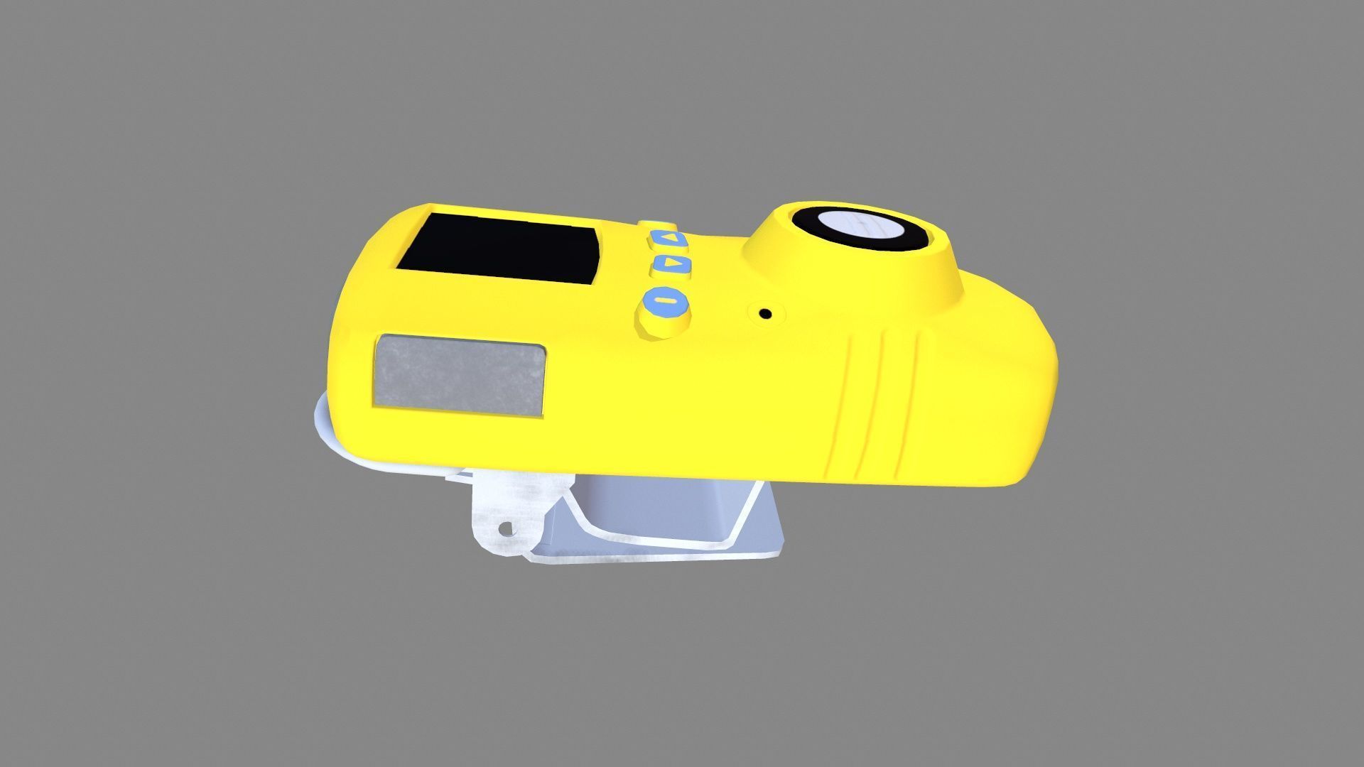 Gas Detector Low-poly 3D model_3
