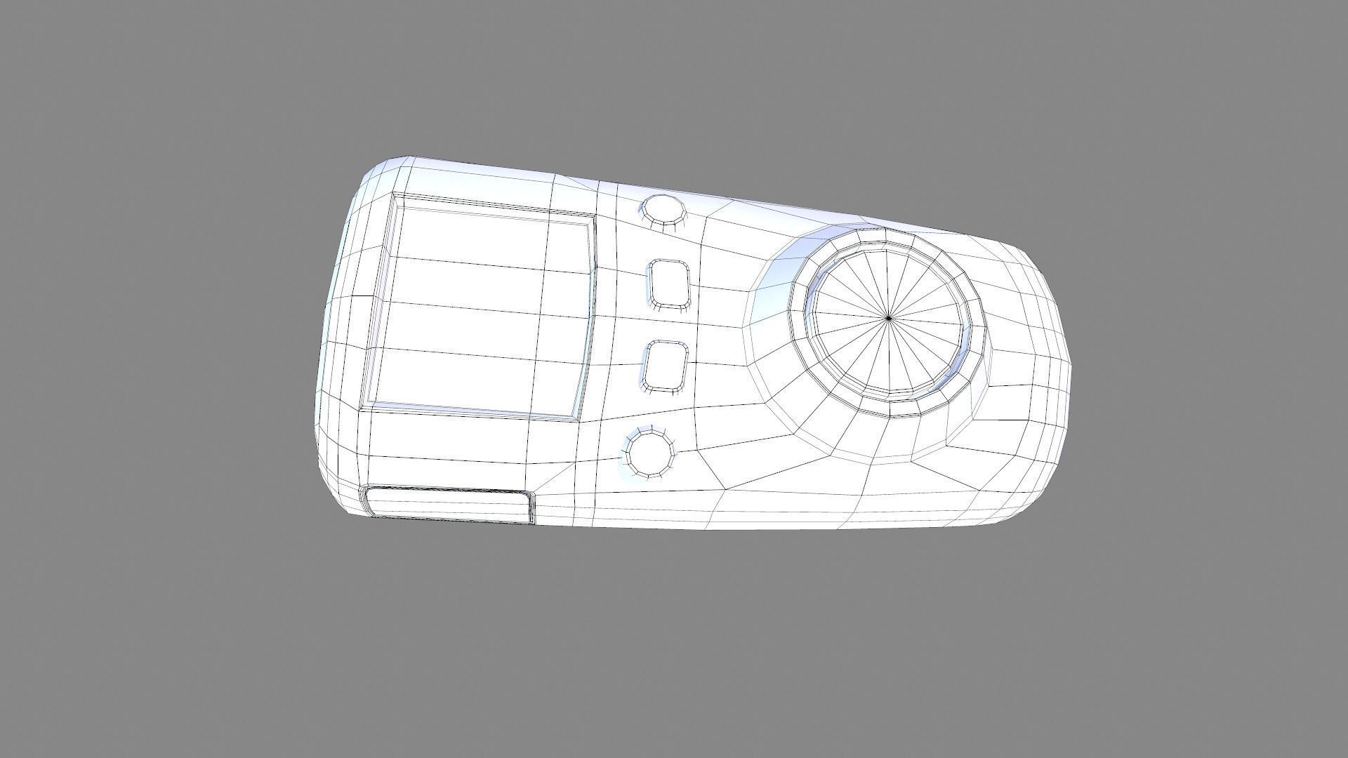 Gas Detector Low-poly 3D model_8