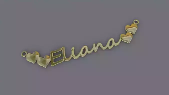 Jewelry Necklace Pendant Eliana 3D Print