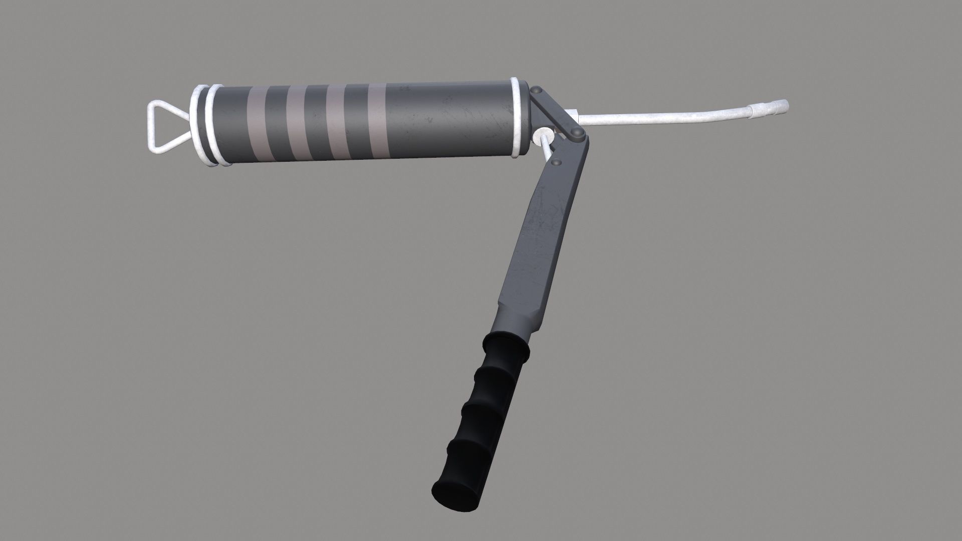 Grease Gun Low-poly 3D model_7
