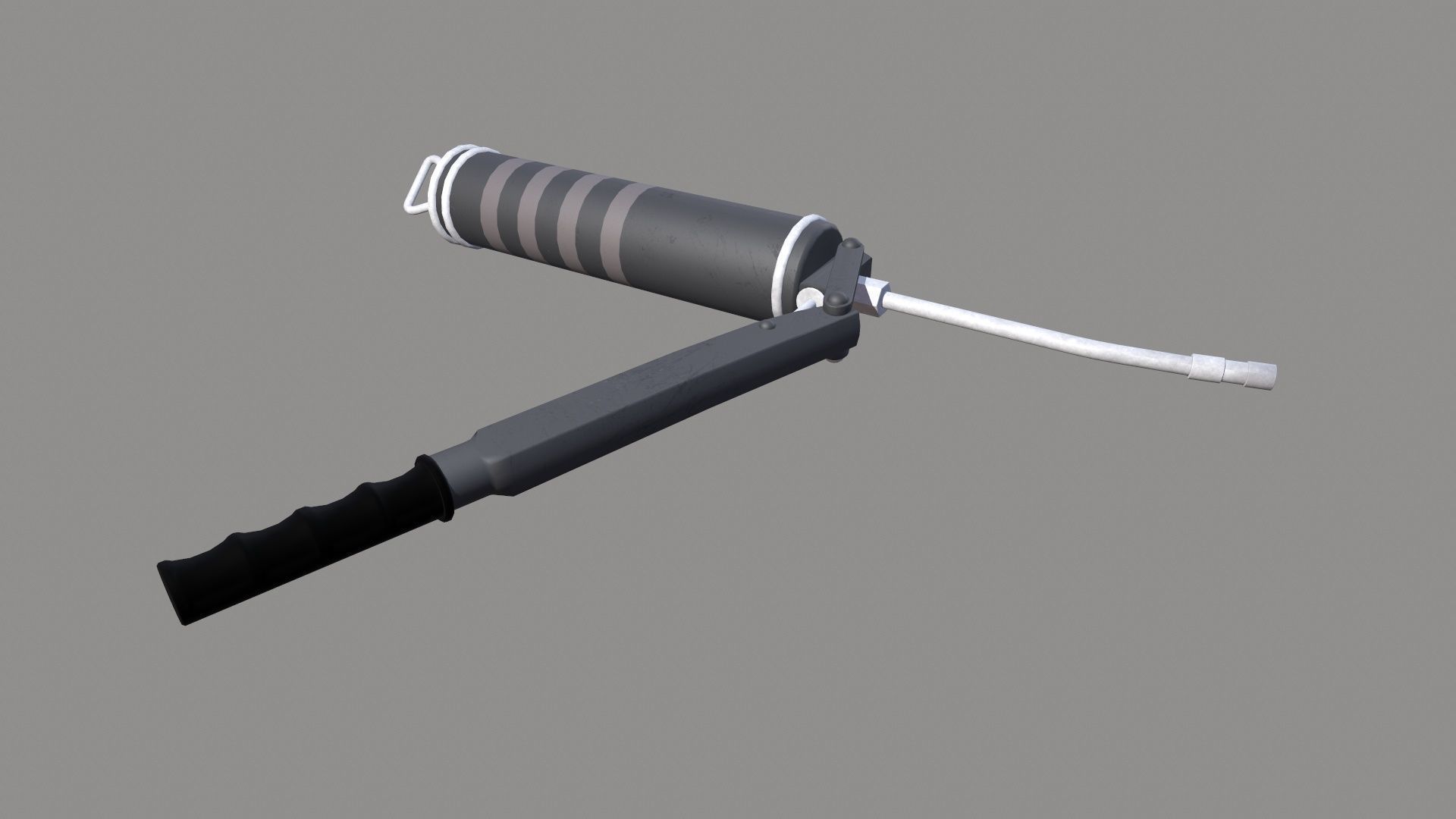 Grease Gun Low-poly 3D model_4