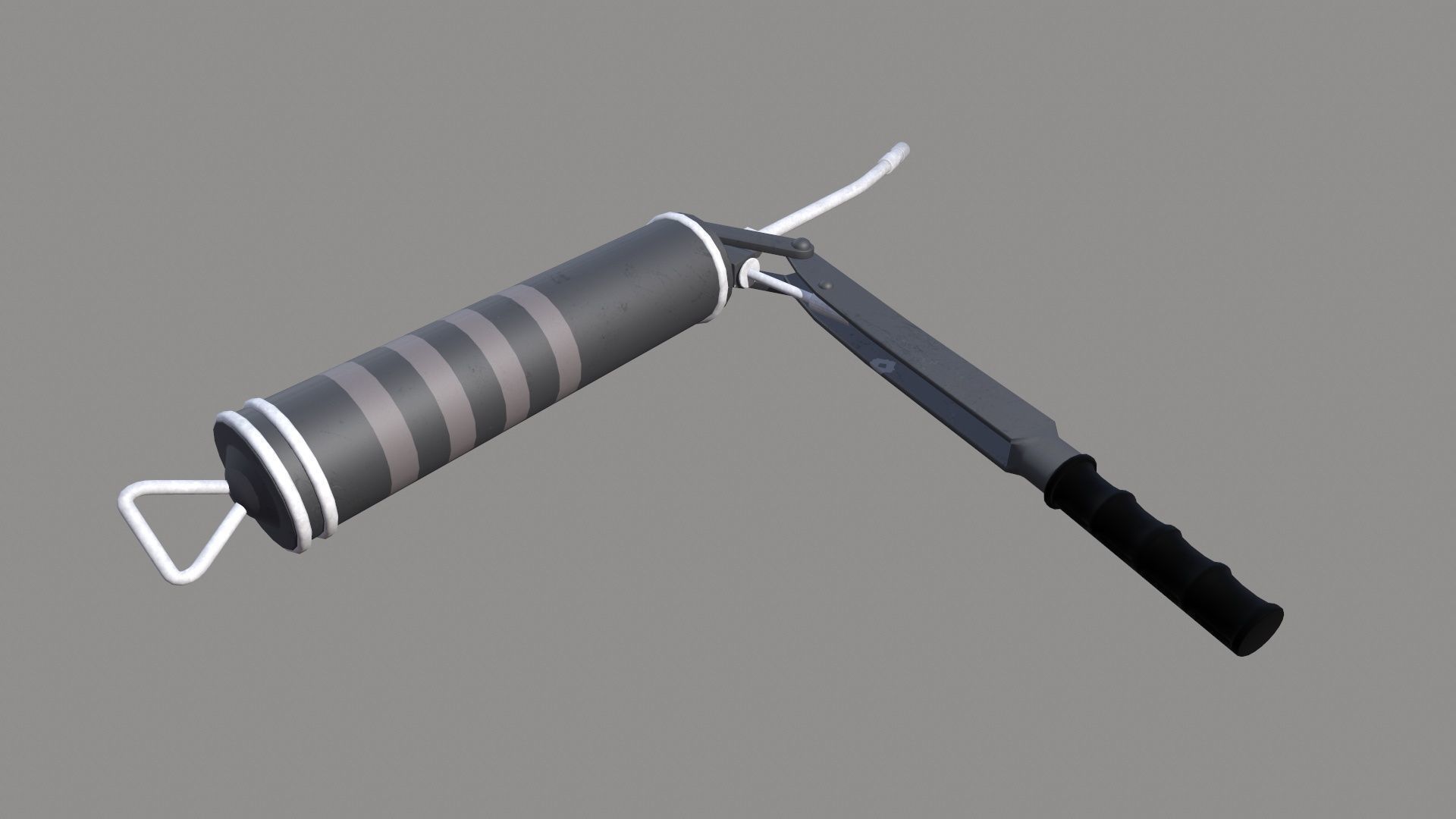 Grease Gun Low-poly 3D model_6
