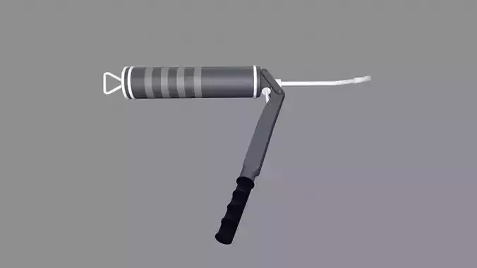 Grease Gun Low-poly 3D model