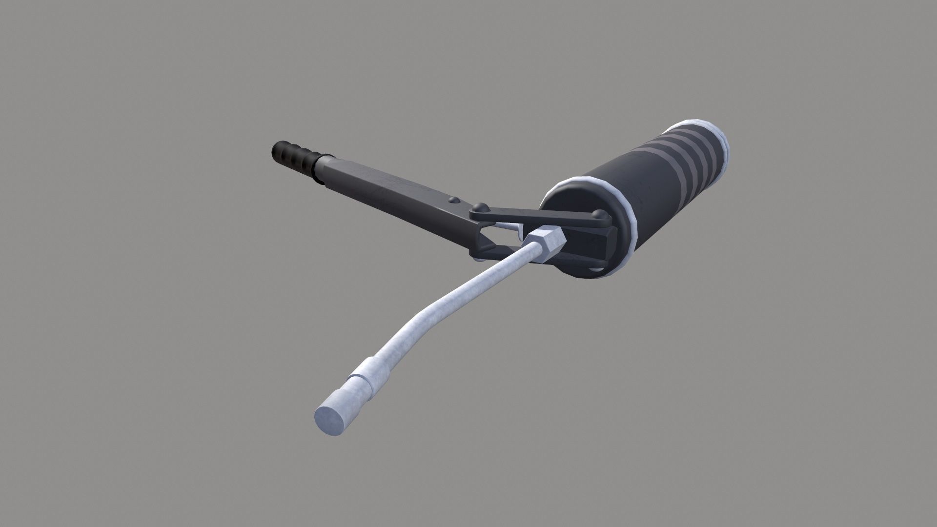 Grease Gun Low-poly 3D model_5