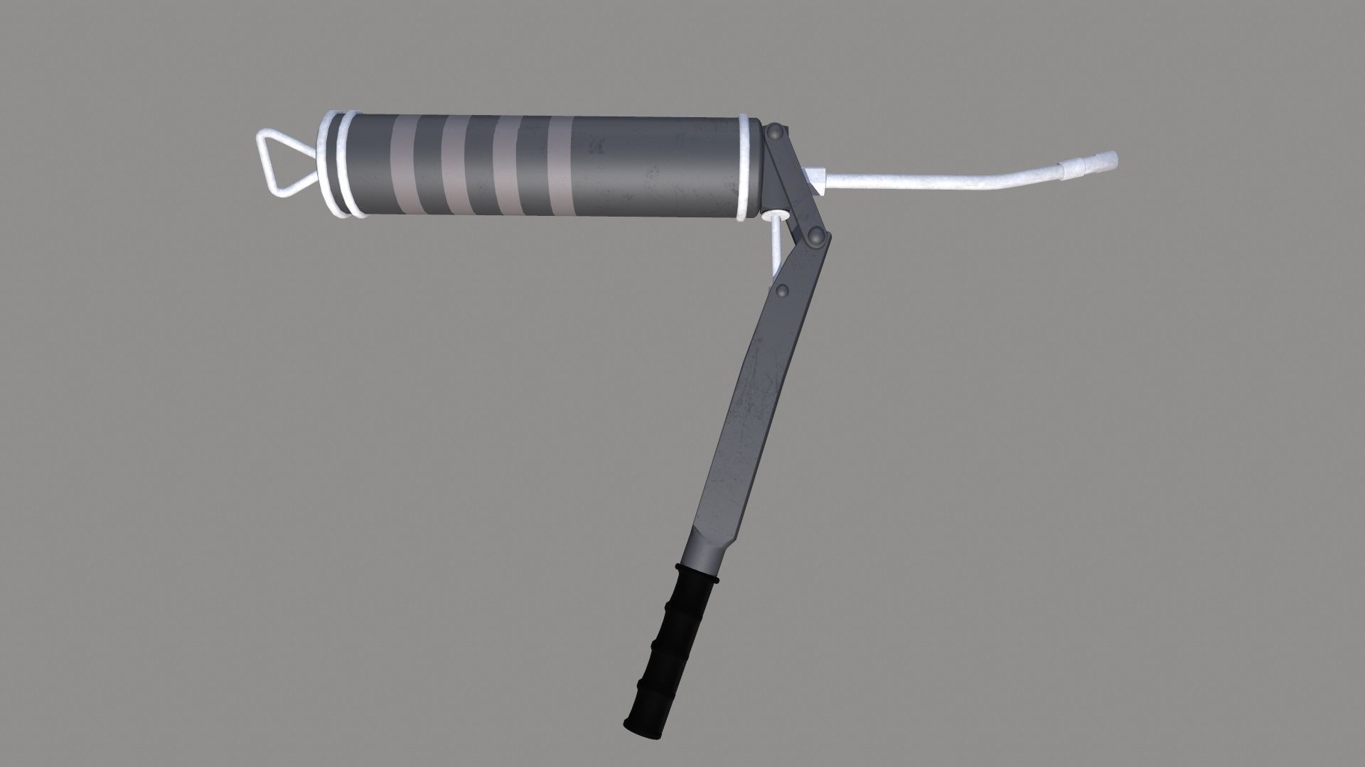 Grease Gun Low-poly 3D model_8