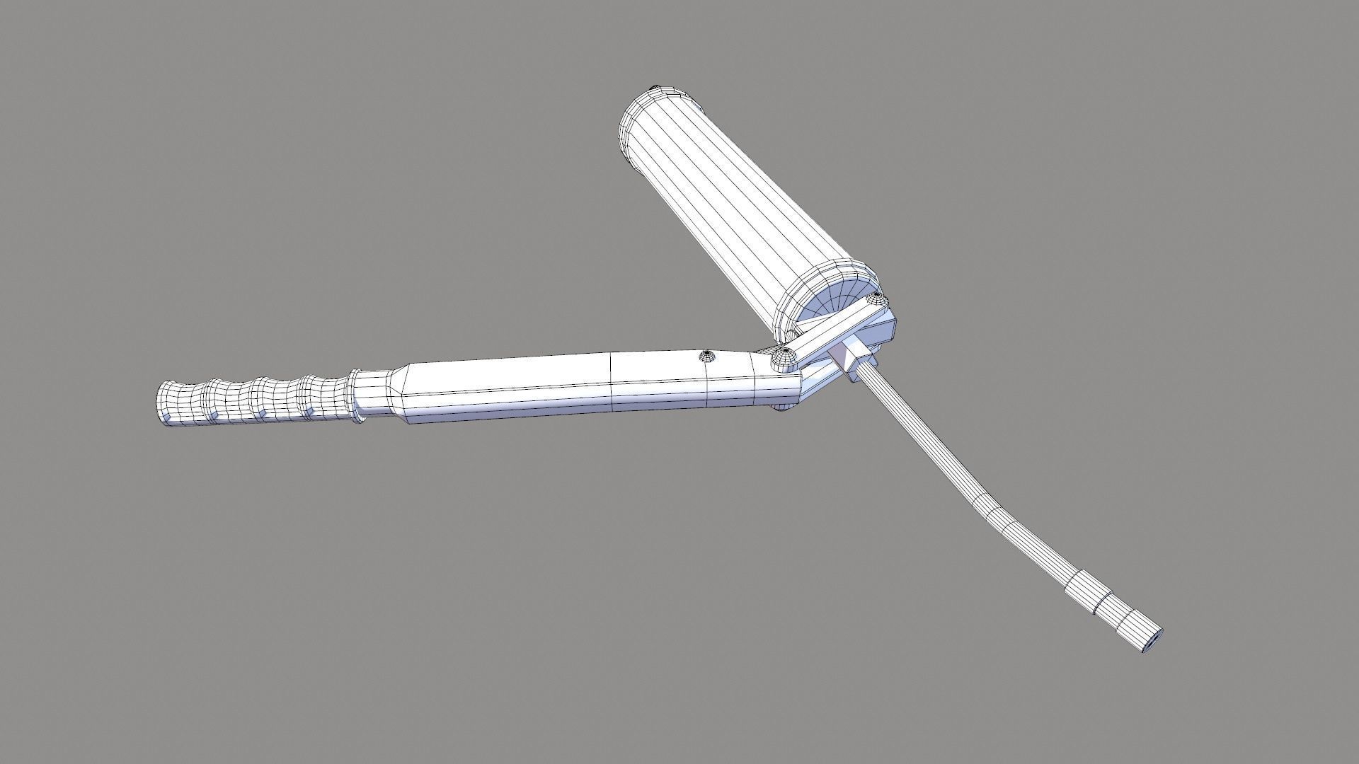 Grease Gun Low-poly 3D model_10