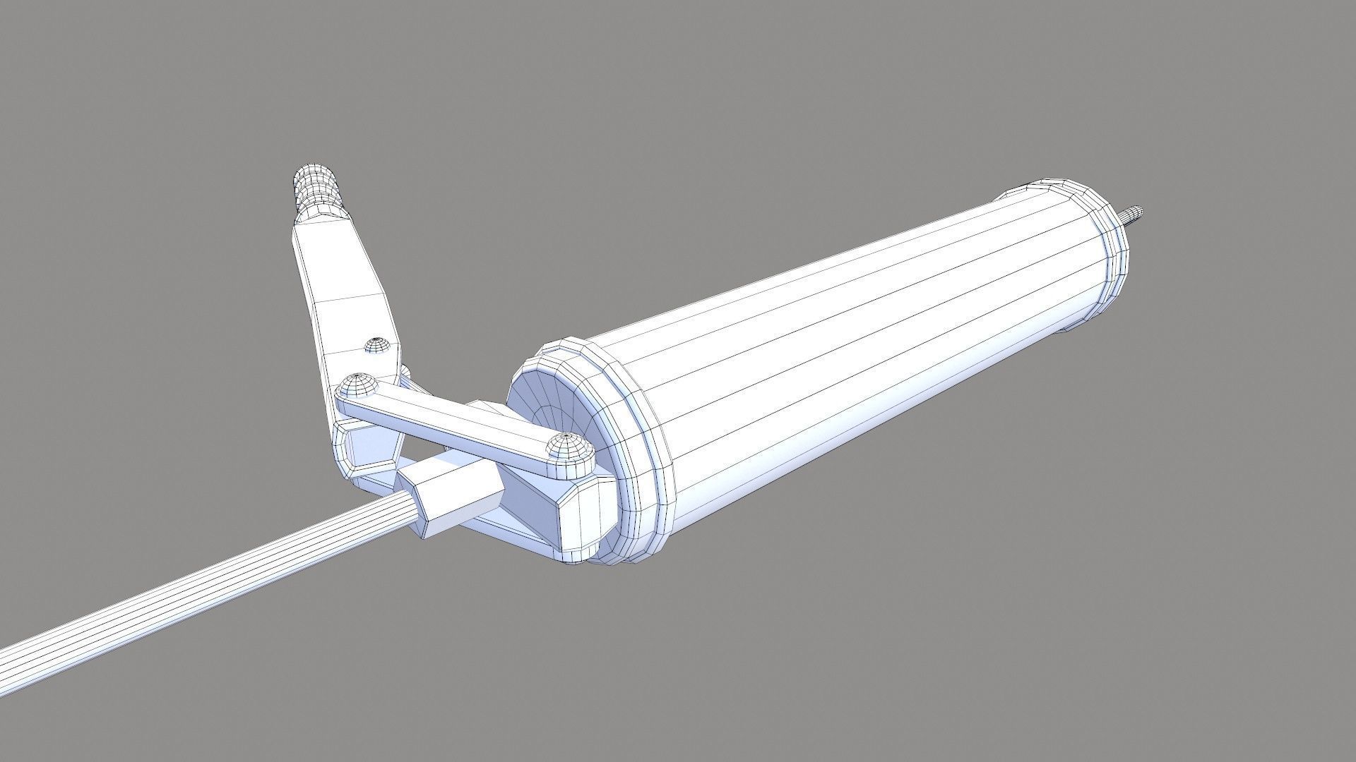 Grease Gun Low-poly 3D model_11