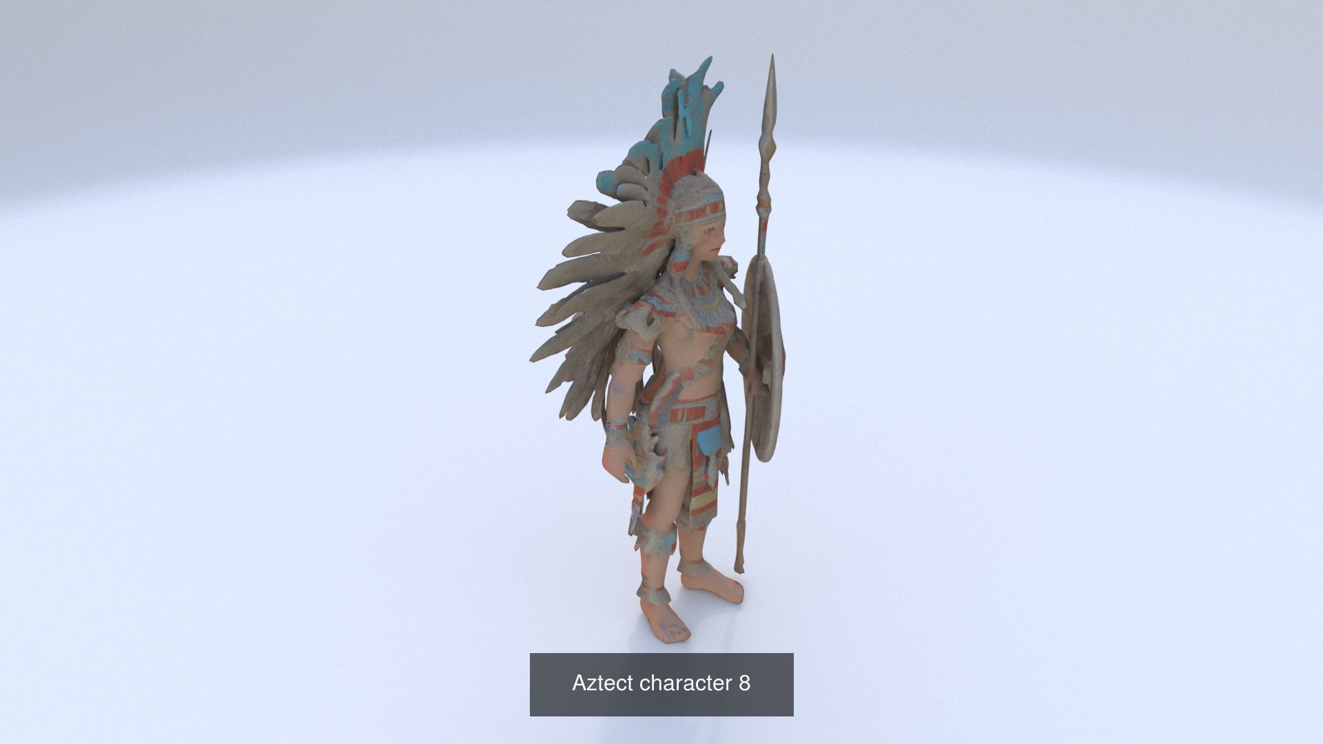 Collection of 35 aztec mayan characters _21