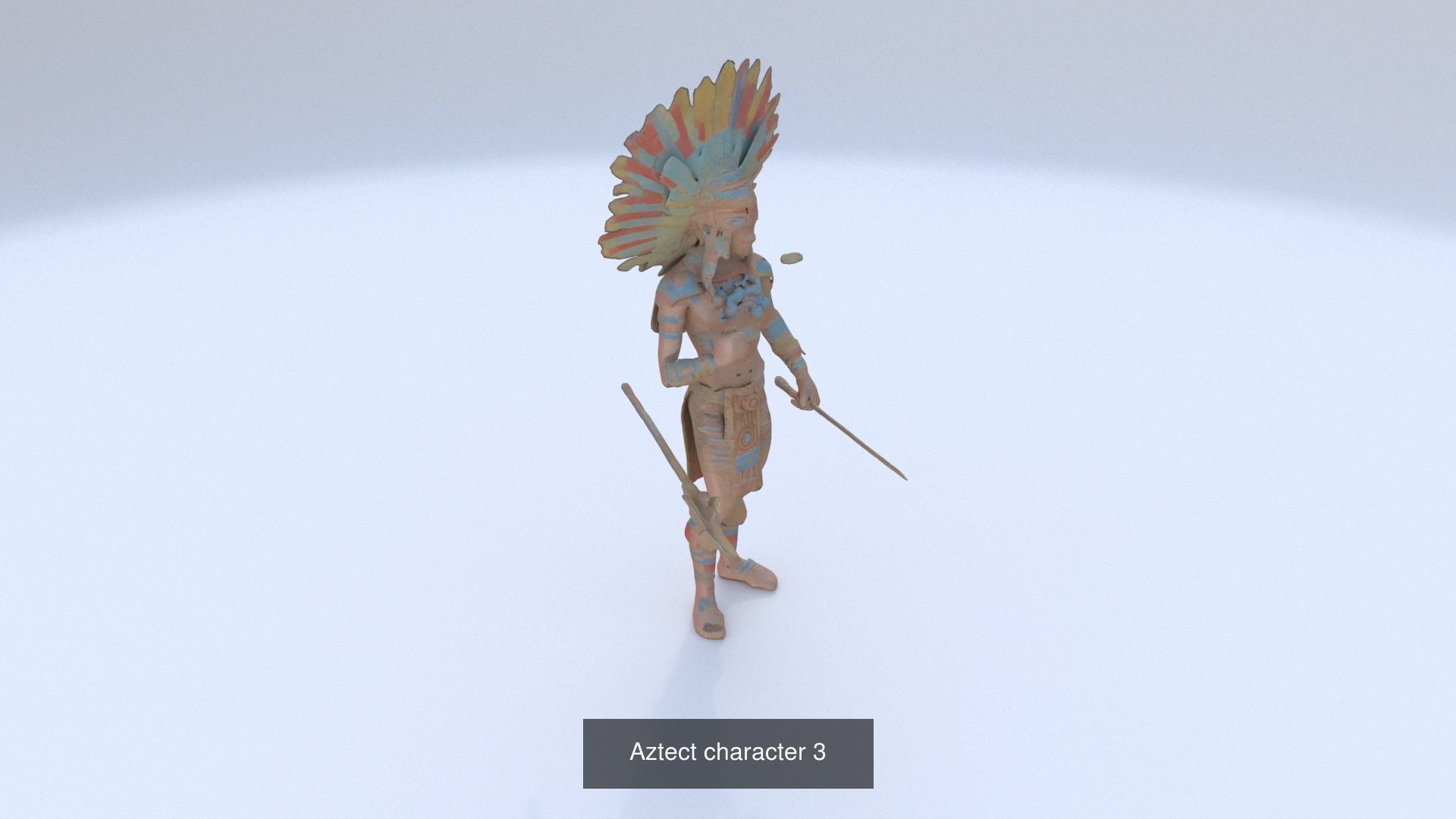 Collection of 35 aztec mayan characters _18