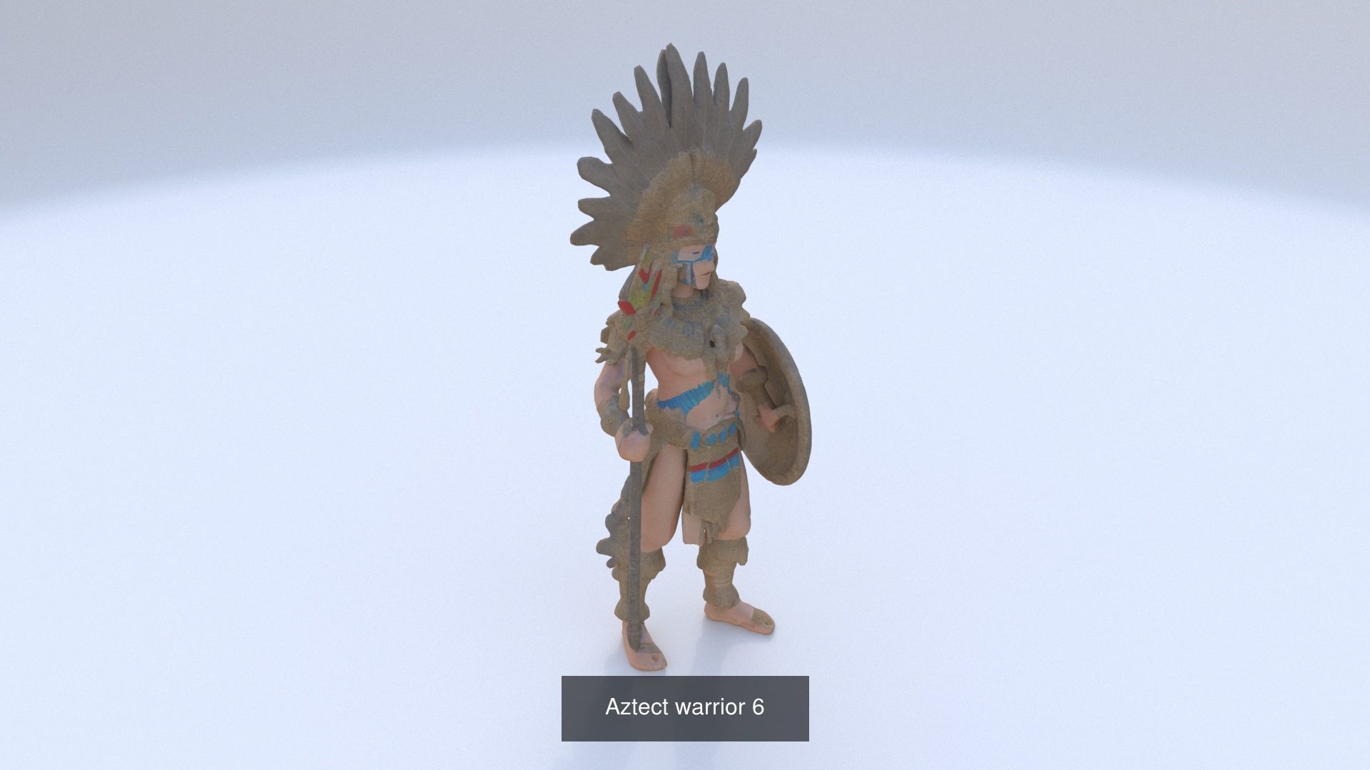 Collection of 35 aztec mayan characters _37