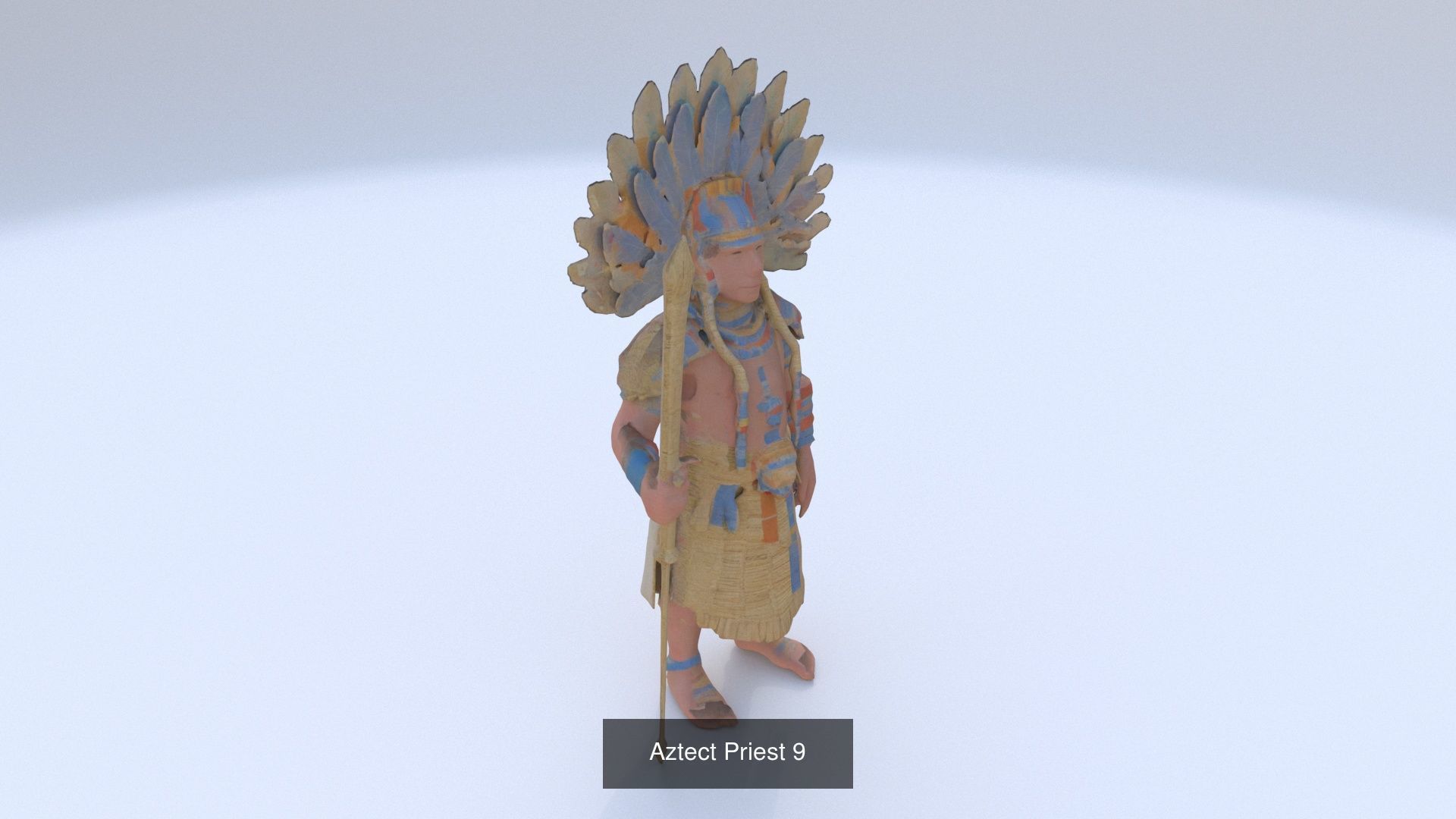 Collection of 35 aztec mayan characters _31