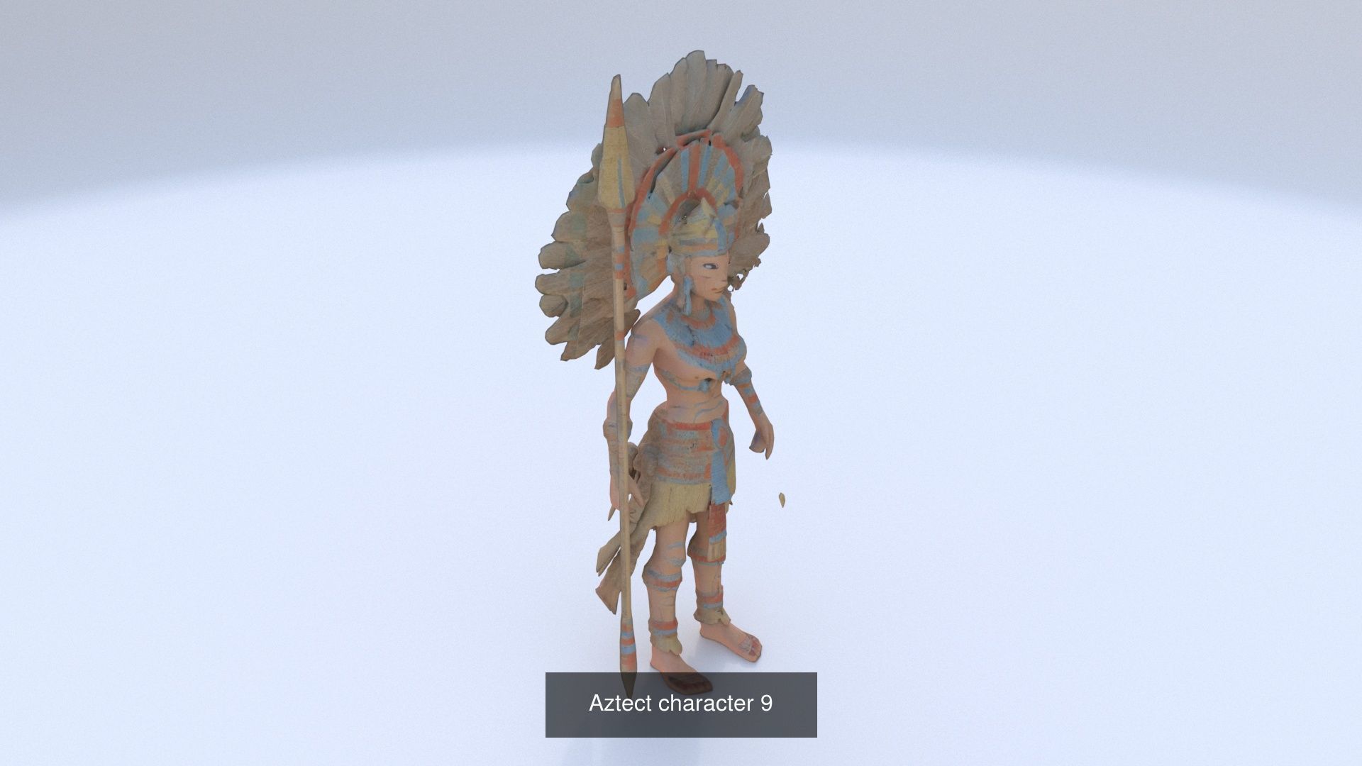 Collection of 35 aztec mayan characters _22