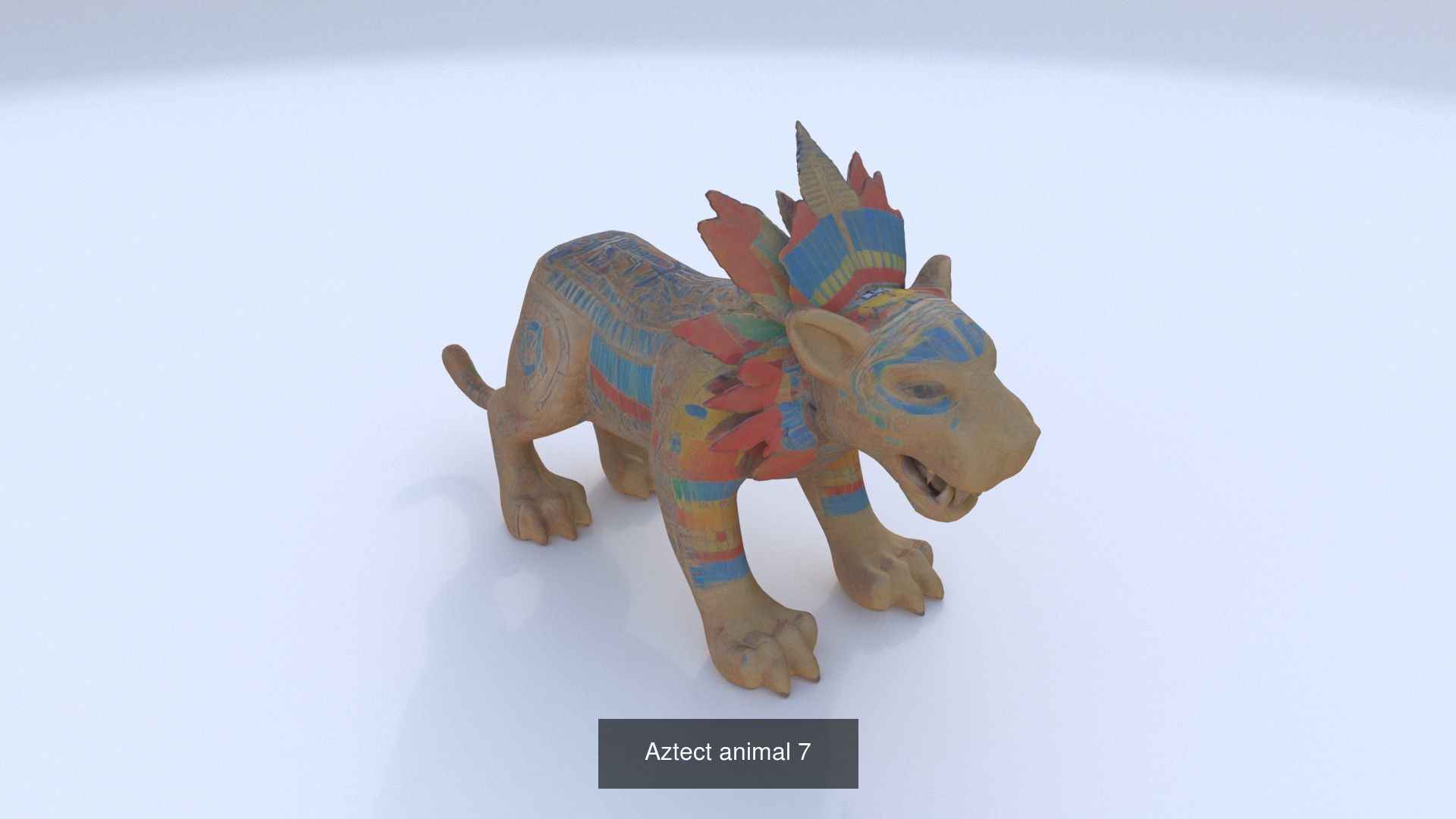 Collection of 35 aztec mayan characters _12