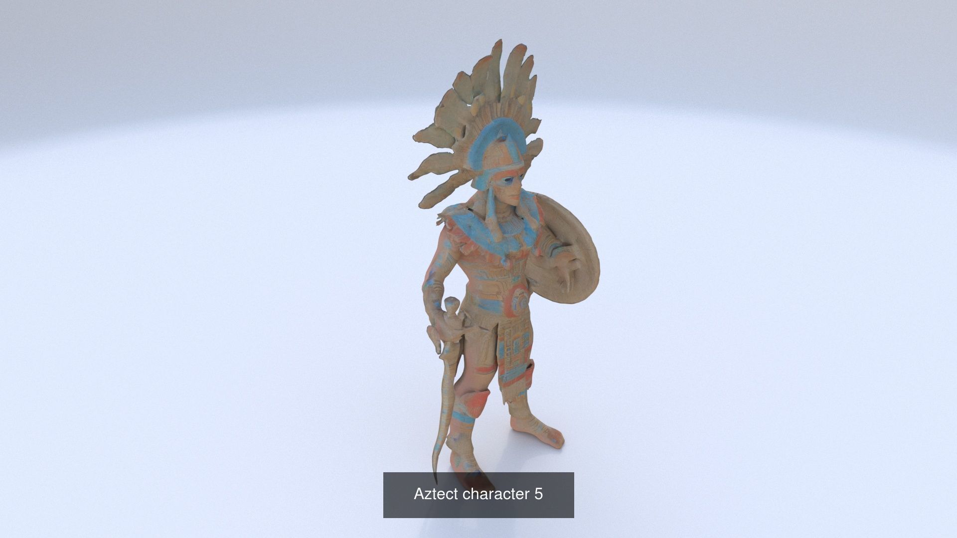 Collection of 35 aztec mayan characters _19