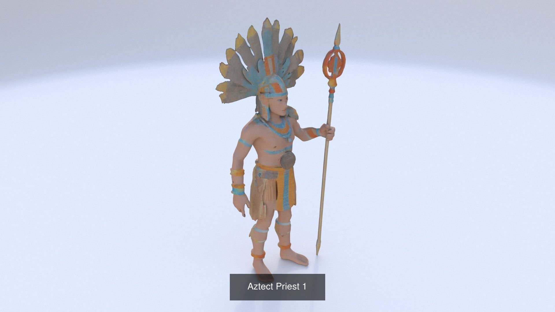 Collection of 35 aztec mayan characters _23