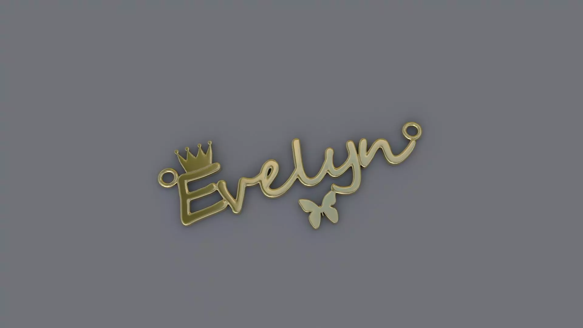 Jewelry Necklace Pendant Evelyn 3D Print 3D print model