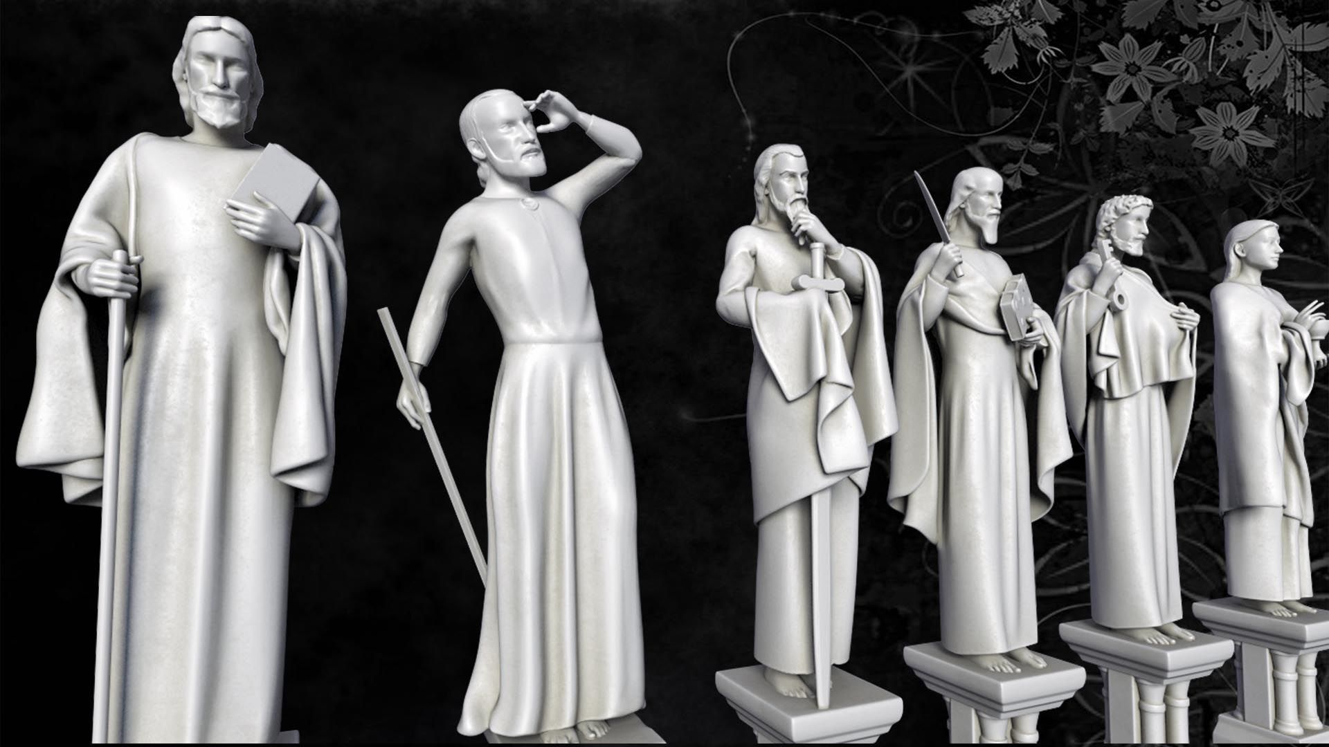 statues church 05 3D print model_7