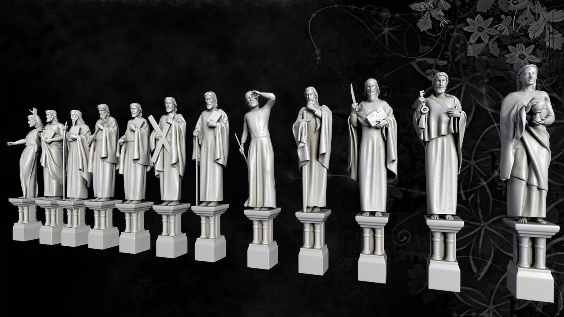 statues church 05 3D print model_2