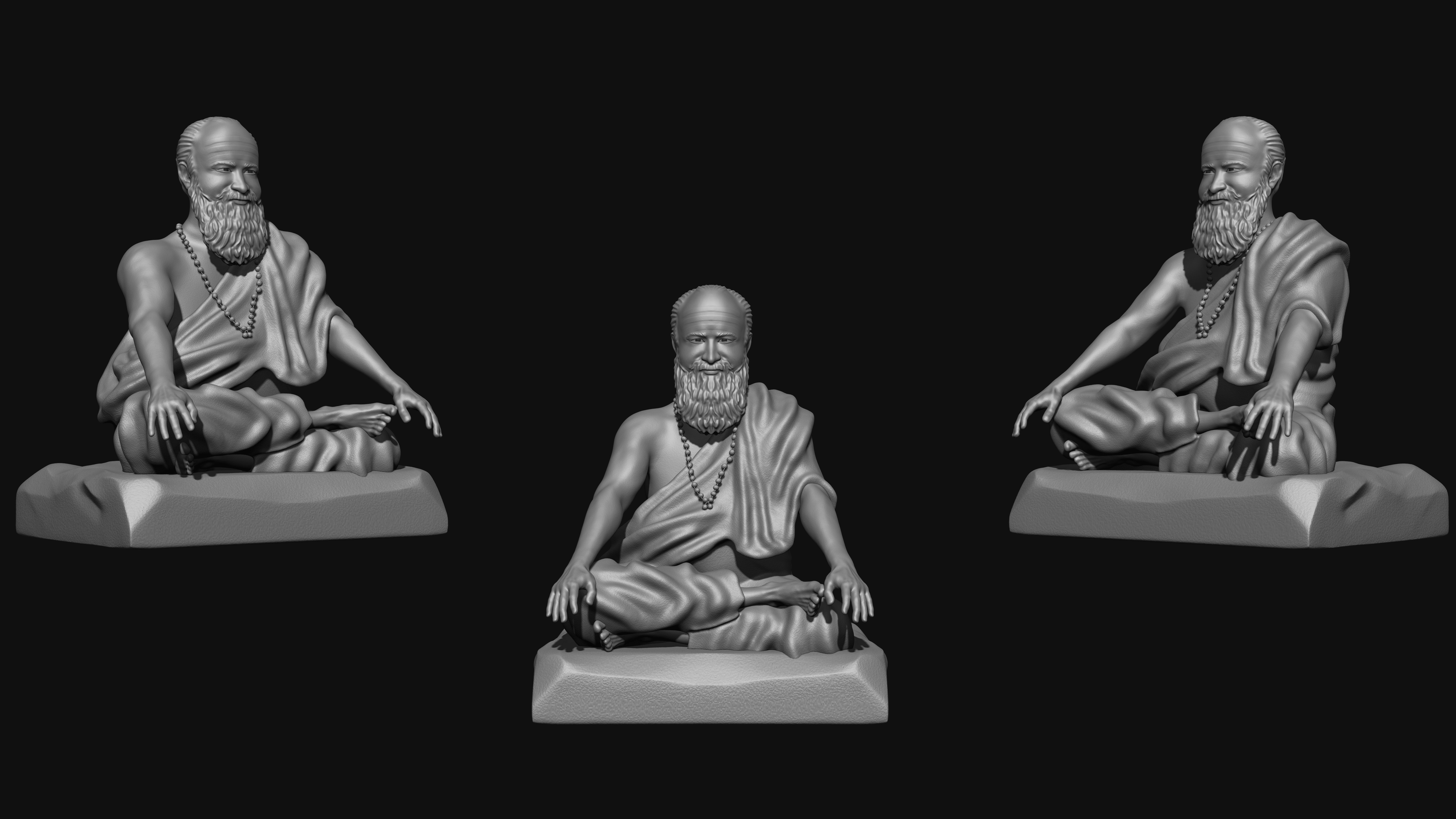 Indian Baba - 3DP Ready 3D print model_2